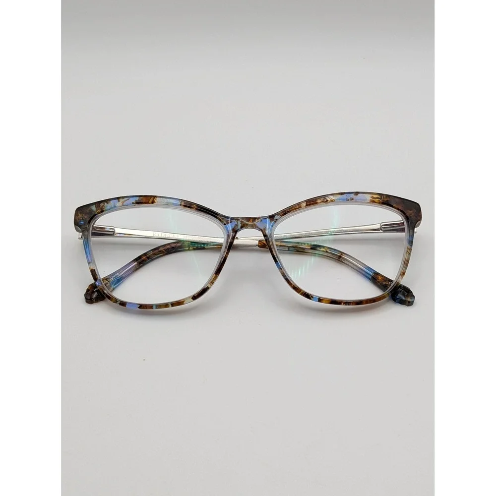 Badgley Mischka Ellia Blue Cat Eye Eyeglass Frames 53-16-135 Women's Rx Glasses